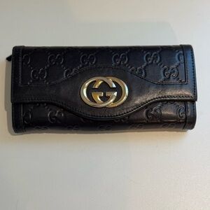 Gucci Black Leather Wallet